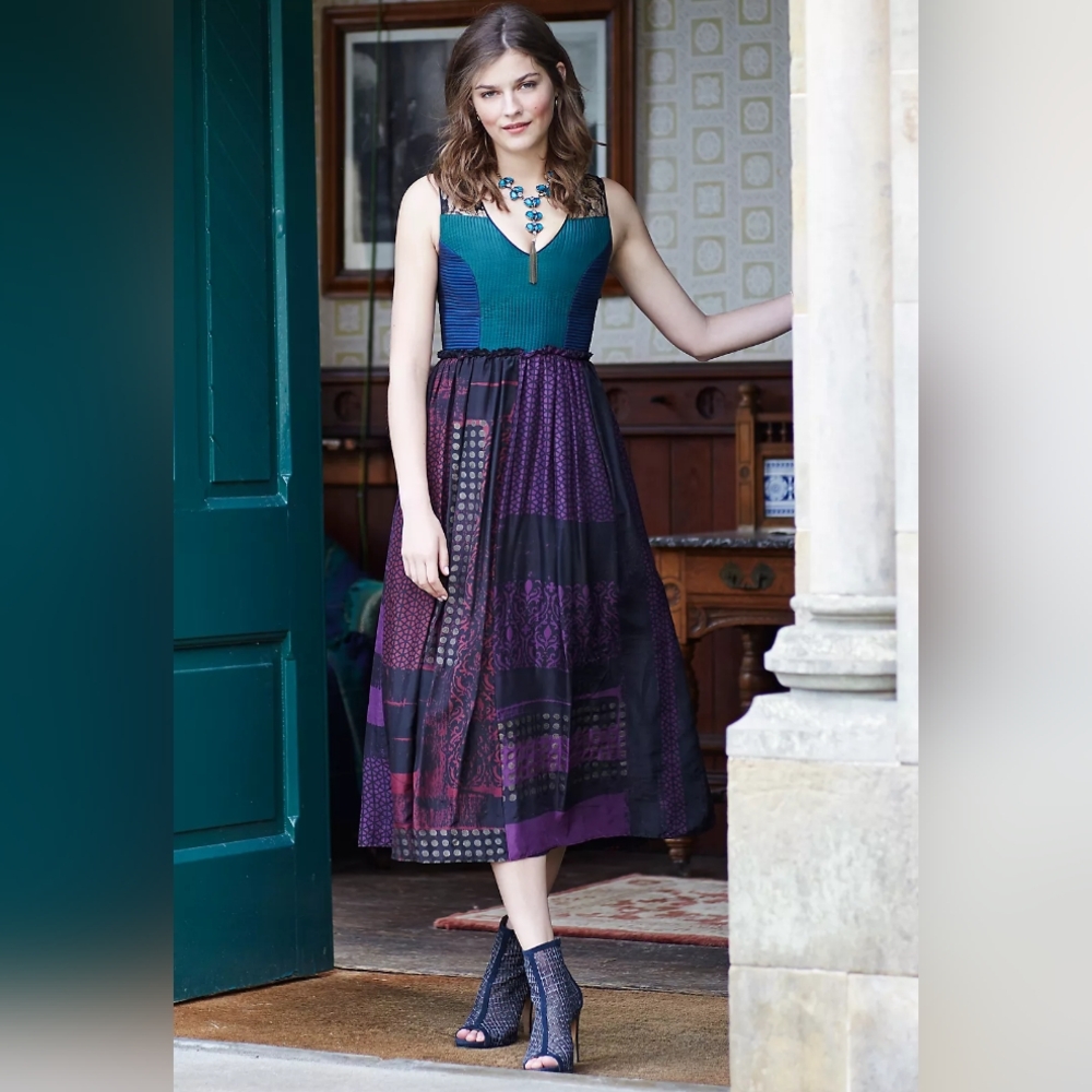 Anthropologie Montage midi Dress Rare Sold Out